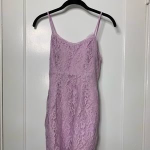 Purple lace dress